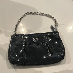 GUC Coach Patent leather black mini purse